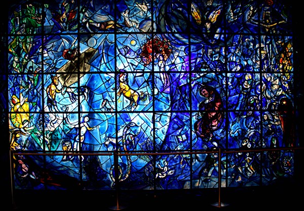 208-Витраж работы Марка Шагала. Штаб-квартира ООН в Нью-Йорке